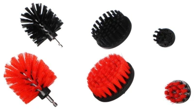 SIXTOL Sada kefiek na vŕtačku na čistenie auta CAR DETAILING DRILL BRUSH 6, 6ks