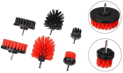 SIXTOL Sada kefiek na vŕtačku na čistenie auta CAR DETAILING DRILL BRUSH 6, 6ks