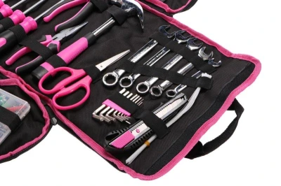 SIXTOL Sada nářadí HOME PINK 120 BAG