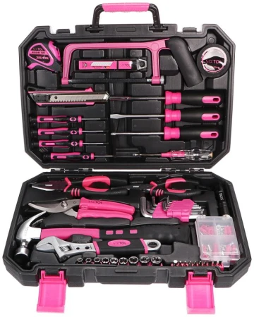 SIXTOL Sada nářadí HOME PINK 128 SIXTOL Sada nářadí HOME PINK 128