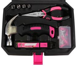 SIXTOL Sada nářadí HOME PINK 66