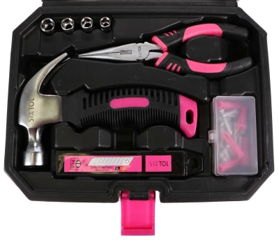 SIXTOL Sada nářadí HOME PINK 66