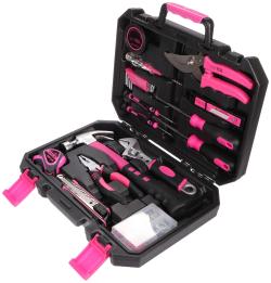 SIXTOL Sada nářadí HOME PINK 88