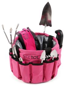 SIXTOL Sada zahradního nářadí GARDEN PINK 10 - Bez krabice