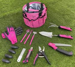 SIXTOL Sada zahradního nářadí GARDEN PINK 10 - Bez krabice