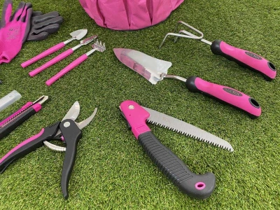 SIXTOL Sada zahradního nářadí GARDEN PINK 10