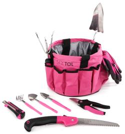 SIXTOL Sada zahradního nářadí GARDEN PINK 10