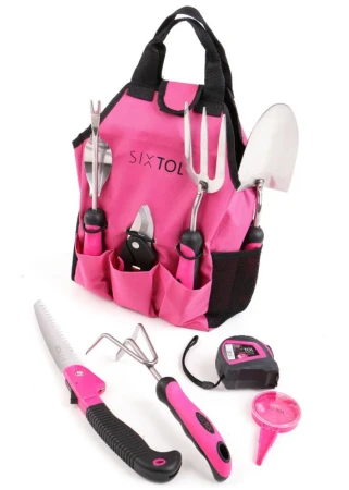 SIXTOL Sada zahradního nářadí GARDEN PINK 12