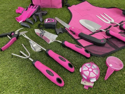 SIXTOL Sada zahradního nářadí GARDEN PINK 12