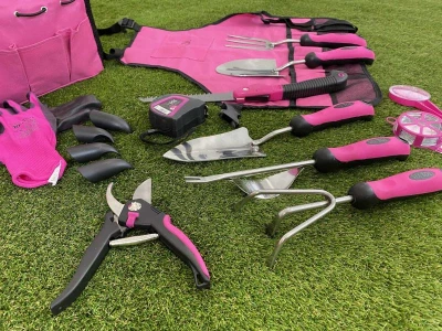 SIXTOL Sada zahradního nářadí GARDEN PINK 12