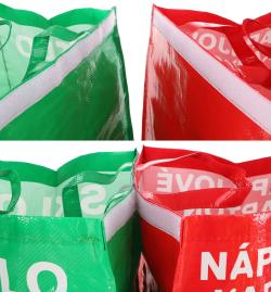 SIXTOL Taška na tříděný odpad SORT EASY MIXED, 30x30x40cm, 36l