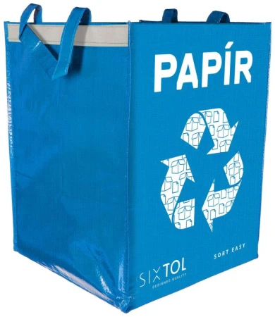 SIXTOL Taška na tříděný odpad SORT EASY PAPER, 30x30x40cm, 36l SIXTOL Taška na tříděný odpad SORT EASY PAPER, 30x30x40cm, 36l