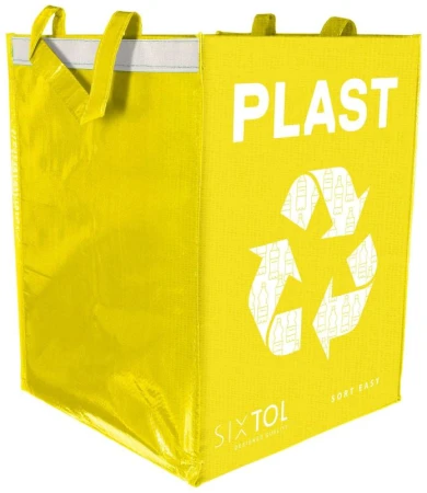 SIXTOL Taška na tříděný odpad SORT EASY PLASTIC, 30x30x40cm, 36l SIXTOL Taška na tříděný odpad SORT EASY PLASTIC, 30x30x40cm, 36l