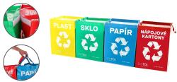 SIXTOL Tašky na tříděný odpad SORT EASY 4 CARTON, 30x30x40cm, 4x36l, 4ks