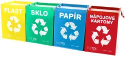 SIXTOL Tašky na tříděný odpad SORT EASY 4 CARTON, 30x30x40cm, 4x36l, 4ks SIXTOL Tašky na tříděný odpad SORT EASY 4 CARTON, 30x30x40cm, 4x36l, 4ks