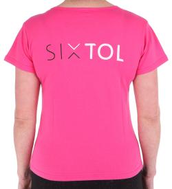 SIXTOL Tričko dámské T-SHIRT, růžová, velikost M, 100% bavlna