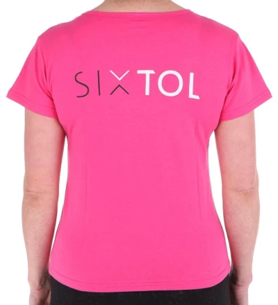 SIXTOL Tričko dámské T-SHIRT, růžová, velikost M, 100% bavlna