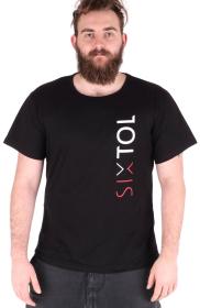 SIXTOL Tričko pánské T-SHIRT, černá, velikost L, 100% bavlna SIXTOL Tričko pánské T-SHIRT, černá, velikost L, 100% bavlna