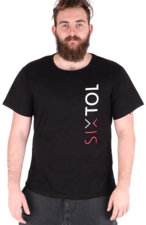 SIXTOL Tričko pánské T-SHIRT, černá, velikost XL, 100% bavlna SIXTOL Tričko pánské T-SHIRT, černá, velikost XL, 100% bavlna