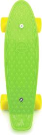 Skateboard dětský pennyboard zelený 43cm plastové osy žlutá kola