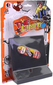 Skateboard prstový herní set s rampou fingerboard plast na kartě Skateboard prstový herní set s rampou fingerboard plast na kartě