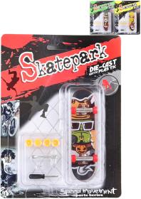 Skateboard prstový šroubovací fingerboard set s nástroji kov 3 druhy