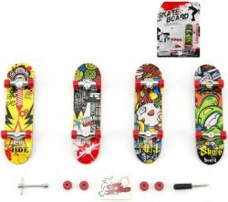 Skateboard psrtový 10cm set s nástroji k sestavení různé druhy na kartě plast Skateboard psrtový 10cm set s nástroji k sestavení různé druhy na kartě plast