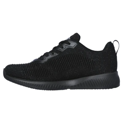 Skechers Bobs Sport Squad Total Glam black/silver dámské tenisky