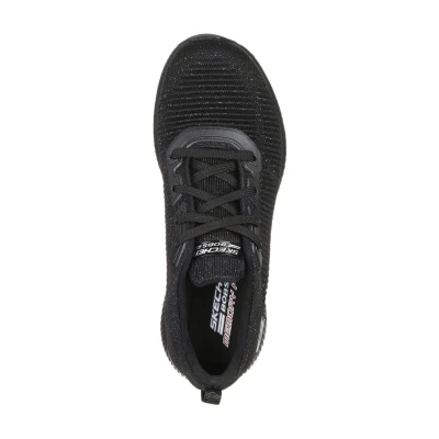 Skechers Bobs Sport Squad Total Glam black/silver dámské tenisky