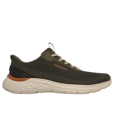 Skechers Garner Bungee Lace Slip-Ins M olive pánské tenisky