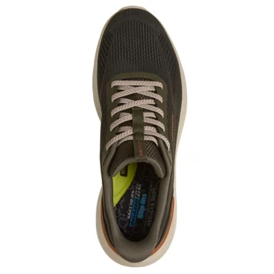 Skechers Garner Bungee Lace Slip-Ins M olive pánské tenisky