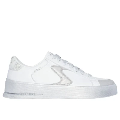 Skechers Hiland Quite Chic white/silver dámské tenisky