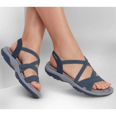 Skechers Reggae Slim Turn It Up W navy dámské sandály