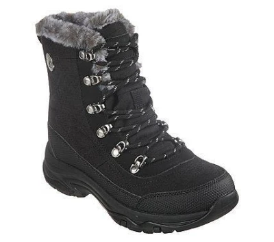 Skechers Trego Cold Blues black dámské zimní boty