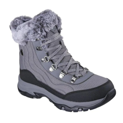 Skechers Trego Stormie WP W charcoal/black dámské zimní boty