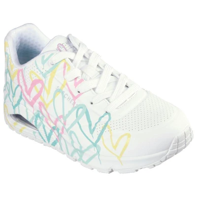 Skechers Uno Changed Love W white/multi color dámské tenisky