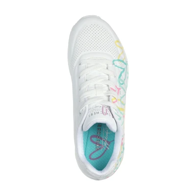 Skechers Uno Changed Love W white/multi color dámské tenisky