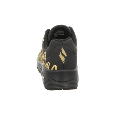 Skechers Uno Golden Heart black/gold dámské tenisky