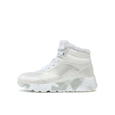 Skechers Uno Lite Camo Dazzle silver/grey dětské zimní boty
