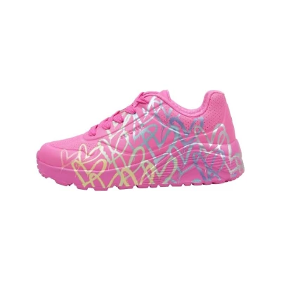 Skechers Uno Lite Metallic Joy Jr hot pink dětské tenisky