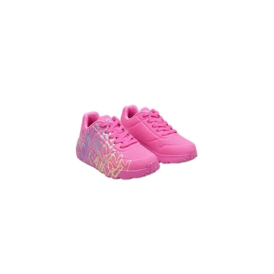 Skechers Uno Lite Metallic Joy Jr hot pink dětské tenisky