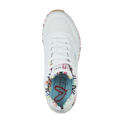 Skechers Uno Loving Love W white dámské tenisky
