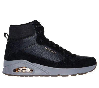 Skechers Uno Mid Sneaker black pánské zimní boty