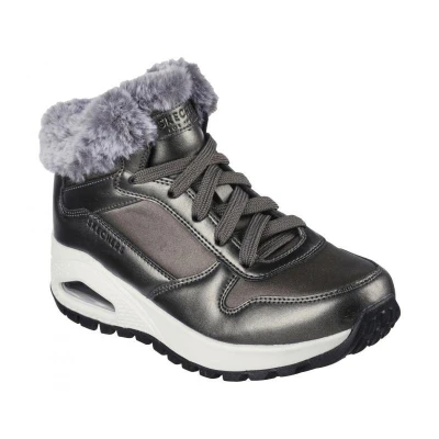 Skechers Uno Rugged Cool Nova gunmetal dámské zimní boty
