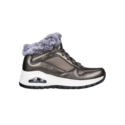 Skechers Uno Rugged Cool Nova gunmetal dámské zimní boty