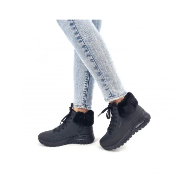 Skechers Uno Rugged Fall Air W black dámské zimní boty