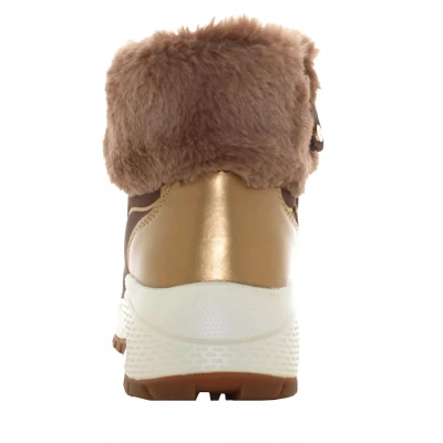 Skechers Uno Rugged Zip Up taupe/gold dámské zimní boty