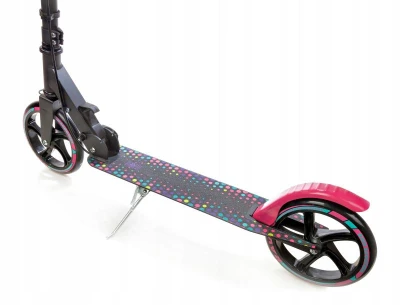 Raven Dots black 200 mm skládací koloběžka s ruční brzdou