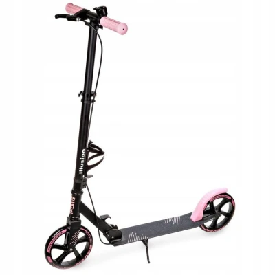 Raven Illusion pink 200mm skládací koloběžka s ruční brzdou