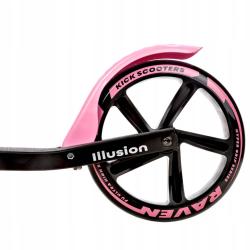 Raven Illusion pink 200mm skládací koloběžka s ruční brzdou